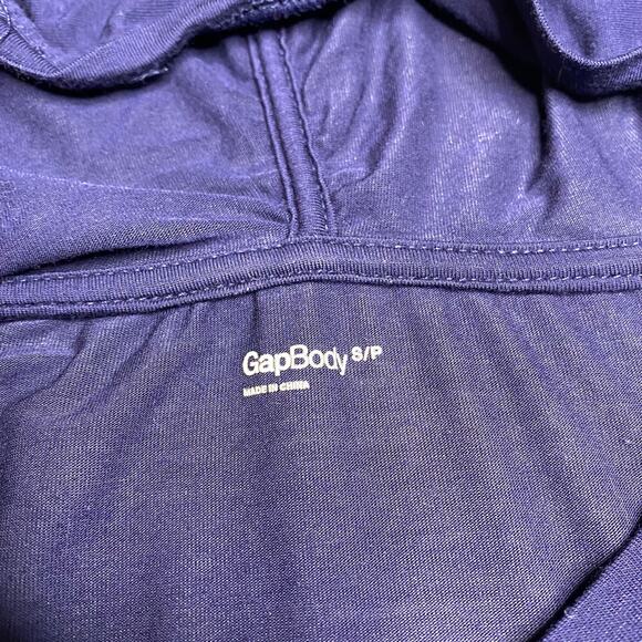Gap Body Modal Blend Hooded Long Sleeve in Navy - Picture 3 of 6